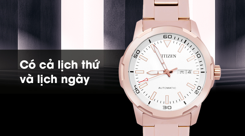 Đồng hồ Nam Citizen NH8373-88A - Cơ tự động có thêm lịch thứ, ngày Đồng hồ Nam Citizen NH8373-88A - Cơ tự động có thêm lịch thứ, ngày