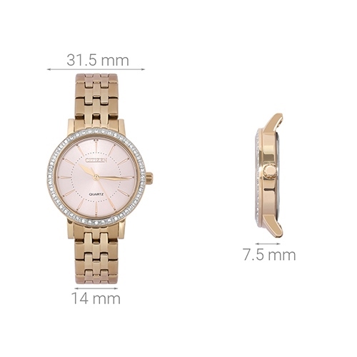 Đồng hồ CITIZEN 31.5 mm Nữ EL3043-81X Màu Vàng