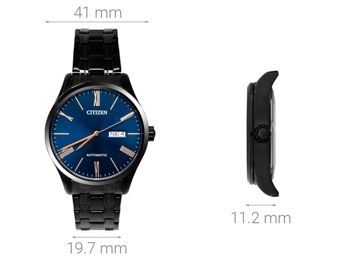 Đồng hồ CITIZEN Mechanical 41 mm Nam NH8365-86M Màu Đen