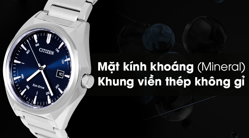 Đồng hồ Nam Citizen AW1570-87L có mặt kính chịu được va đập Đồng hồ Nam Citizen AW1570-87L có mặt kính chịu được va đập