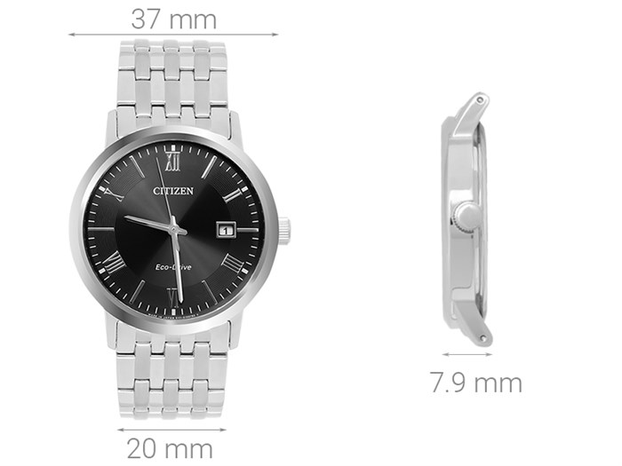 Đồng hồ CITIZEN 37 mm Nam BM6770-51E Màu Bạc