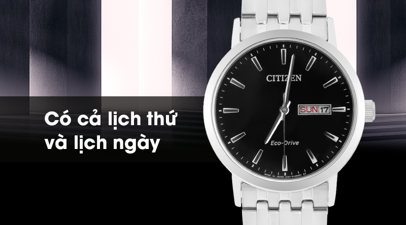 Đồng hồ Nam Citizen BM9010-59E - Eco-Drive được trang bị cả lịch thứ và lịch ngày Đồng hồ Nam Citizen BM9010-59E - Eco-Drive được trang bị cả lịch thứ và lịch ngày