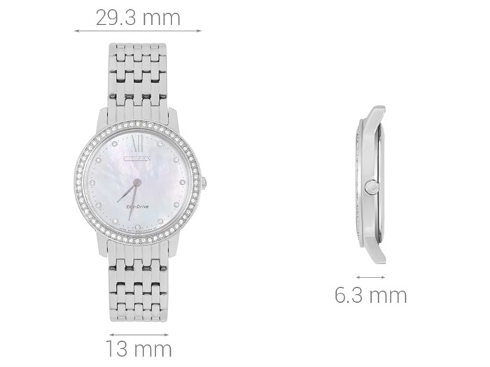 Đồng hồ Nữ Citizen EX1480-82D - Eco-Drive Màu Bạc