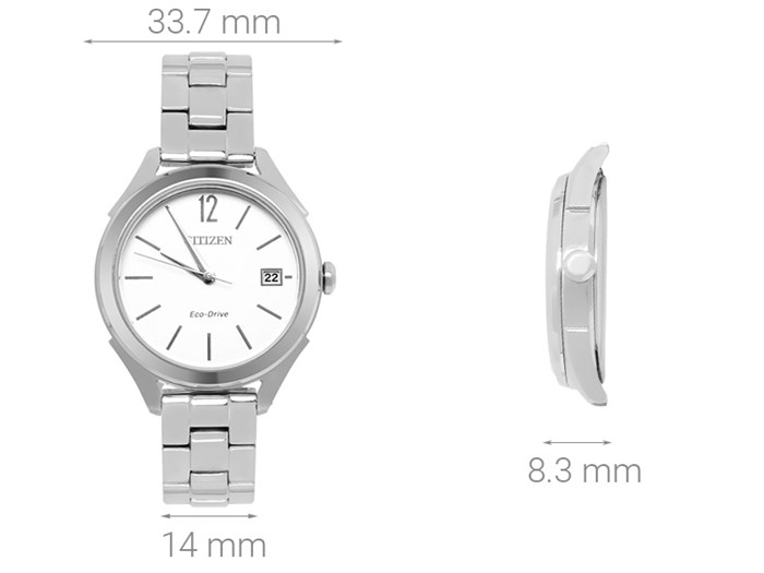 Đồng hồ CITIZEN 33.7 mm Nữ FE6141-86A Màu Bạc