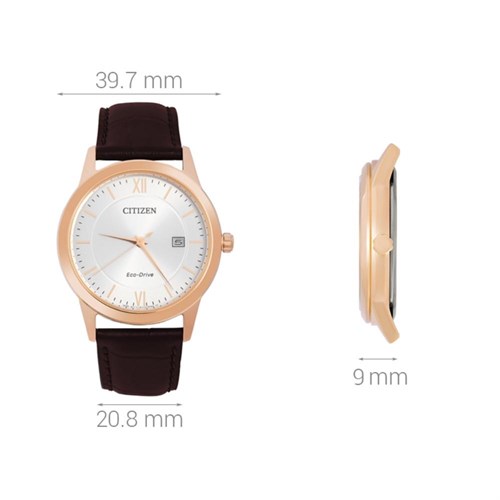 Đồng hồ CITIZEN 39.7 mm Nam AW1232-12A Màu Nâu