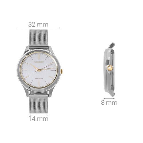 Đồng hồ CITIZEN 32 mm Nữ EM0504-81A Màu Bạc