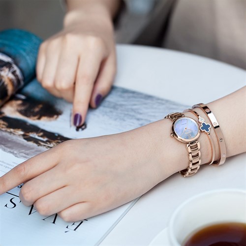 Đồng hồ Nữ Citizen EM0533-82Y - Eco-Drive Màu Vàng Hồng