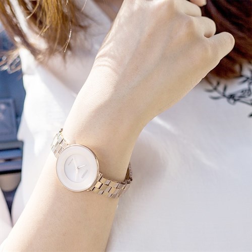 Đồng hồ Nữ Citizen EM0603-89X - Eco-Drive Màu Vàng Hồng