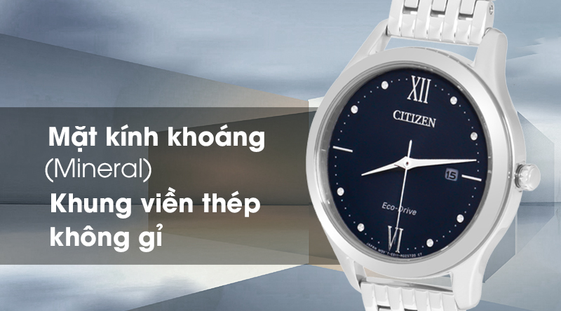 Đồng hồ Nữ Citizen EW2530-87L - Eco-Drive có kính khoáng trong suốt
