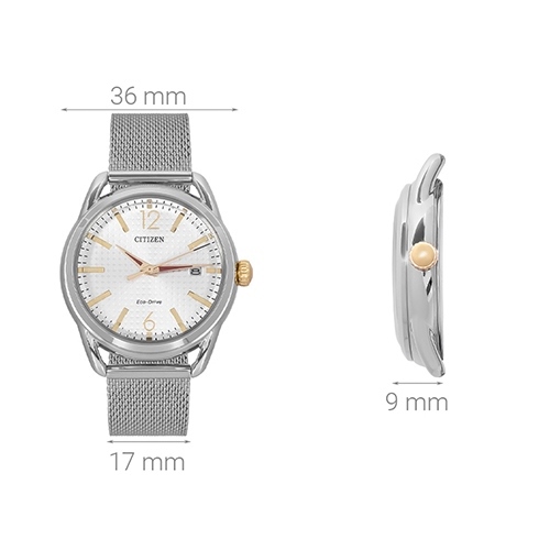 Đồng hồ CITIZEN 36 mm Nữ FE6088-87A Màu Bạc