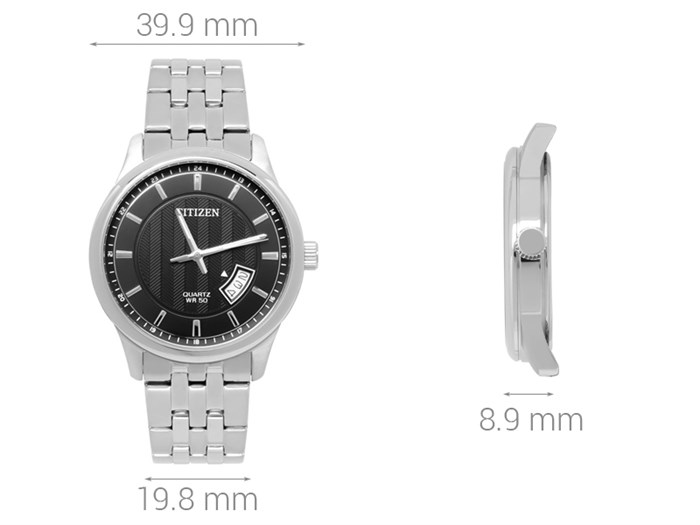 Đồng hồ CITIZEN 39.9 mm Nam BI1050-81E Màu Bạc