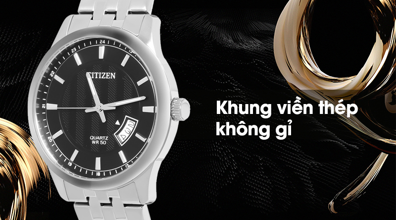 Đồng hồ nam Citizen BI1050-81E có khung viền thép không gỉ