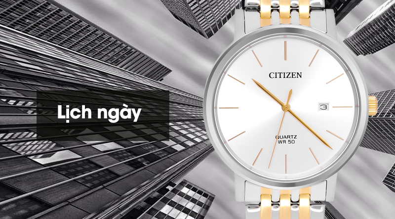 Đồng hồ nam Citizen BI5074-56A có lịch ngày tiện ích