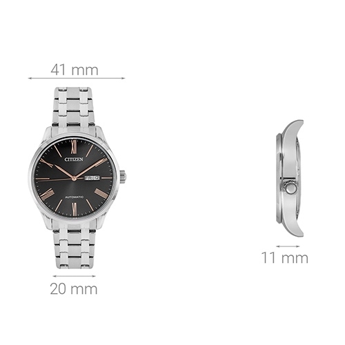 Đồng hồ CITIZEN Mechanical 41 mm Nam NH8360-80J Màu Bạc
