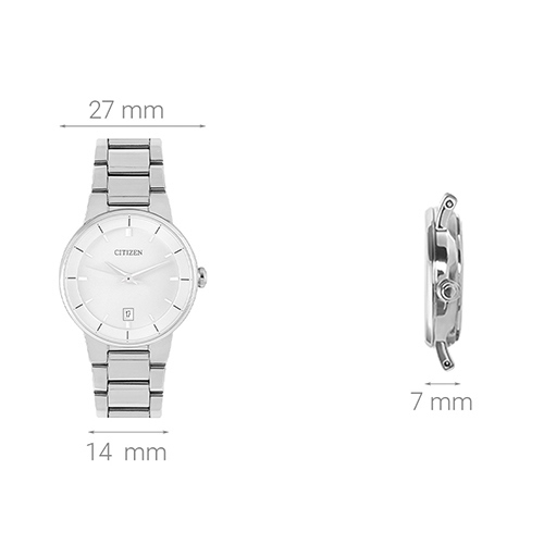 Đồng hồ CITIZEN 27 mm Nữ EU6010-53A Màu Bạc