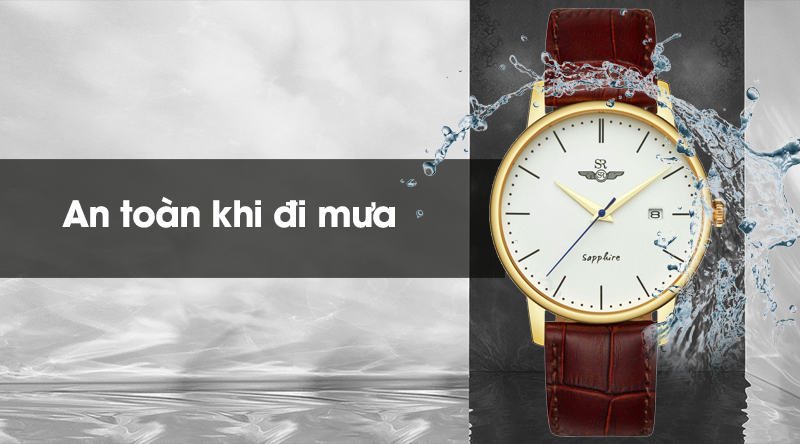 Đồng hồ nam SR Watch SG1055.4602TE có hệ số chống nước 3 ATM