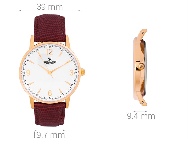 Đồng hồ SRWATCH 39 mm Nam SG2086.4602RNT Màu Nâu đậm