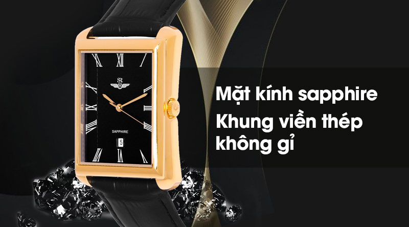 Đồng hồ nam SR Watch SG2205.4601 có mặt kính cao cấp, khung viền chống ăn mòn Đồng hồ nam SR Watch SG2205.4601 có mặt kính cao cấp, khung viền chống ăn mòn