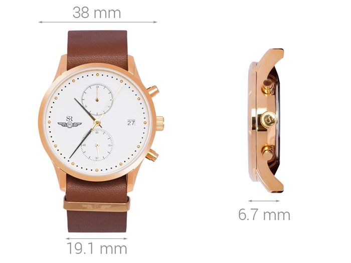 Đồng hồ SRWATCH 38 mm Nam SG5871.4602 Màu Nâu