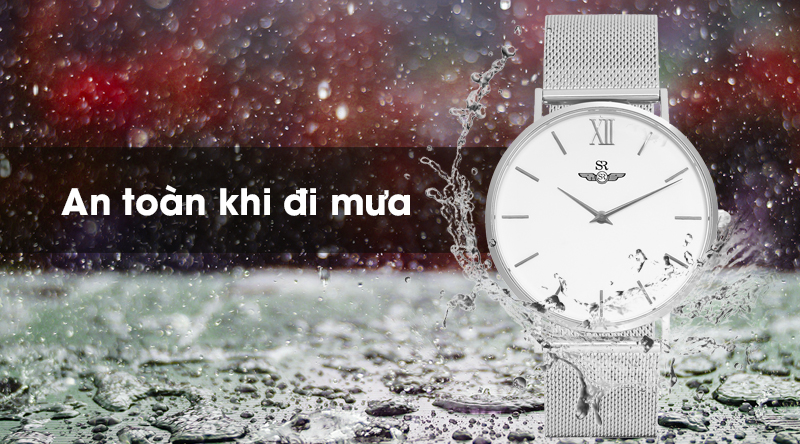 Đồng hồ nam SR Watch SG1085.1102 có hệ số chống nước 3 ATM