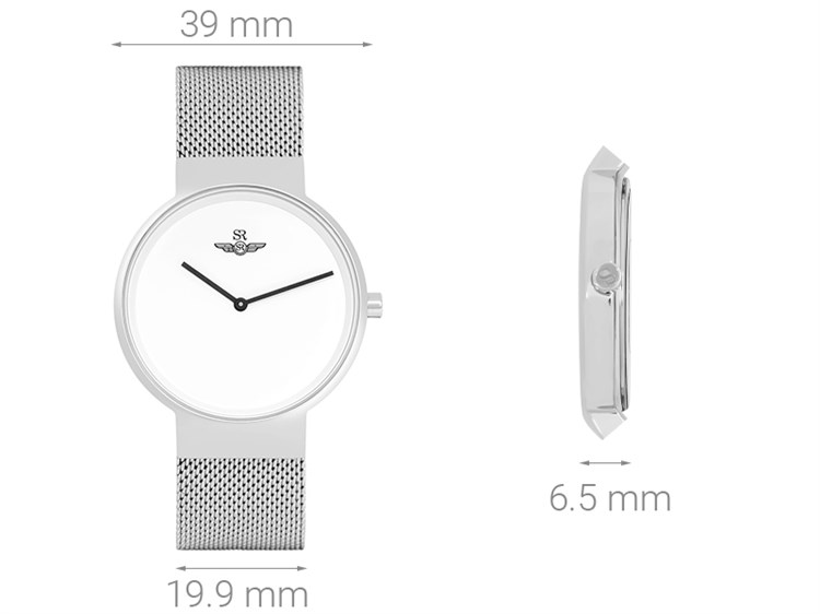 Đồng hồ SRWATCH 39 mm Nam SG5521.1102 Màu Bạc