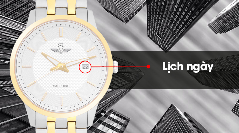 Đồng hồ nam SR Watch SG7332.1202 có lịch ngày tiện lợi Đồng hồ nam SR Watch SG7332.1202 có lịch ngày tiện lợi
