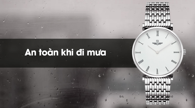 Đồng hồ nam SR Watch SG8702.1102 có hệ số chống nước 3 ATM