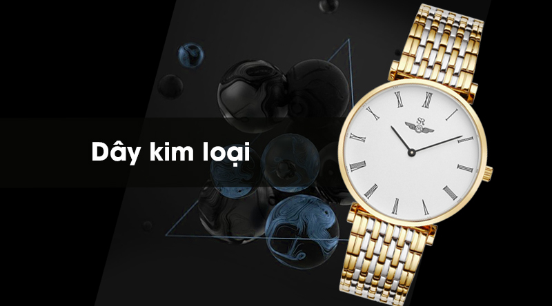 Đồng hồ nam SR Watch SG8702.1202 có dây đeo chắc chắn