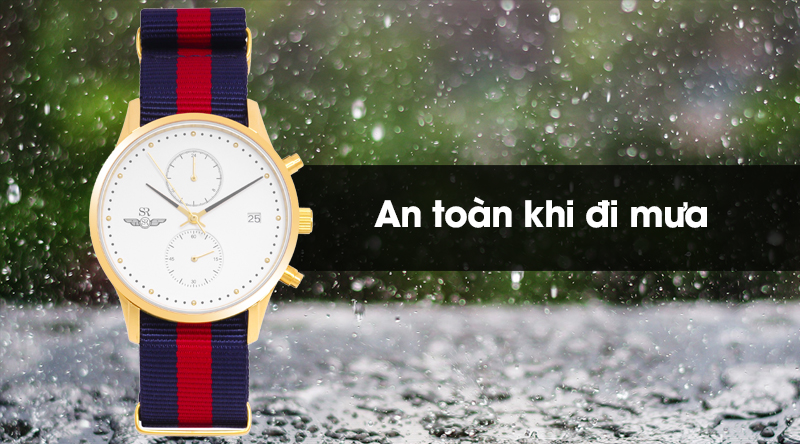Đồng hồ nam SR Watch SG5881.4602 có hệ số chống nước 3 ATM