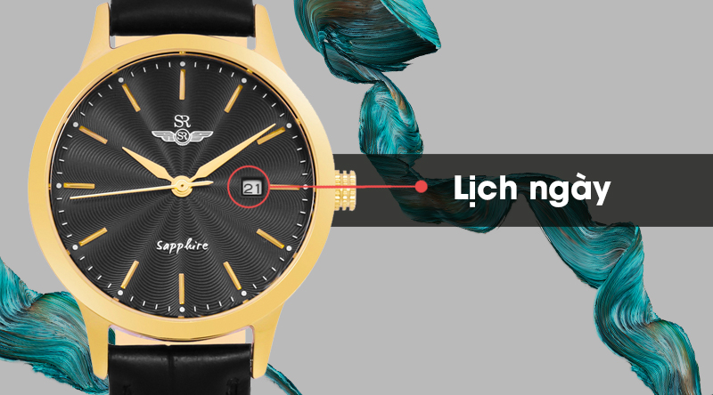 Đồng hồ nữ SR Watch SL1056.4601TE được trang bị thêm tính năng lịch ngày