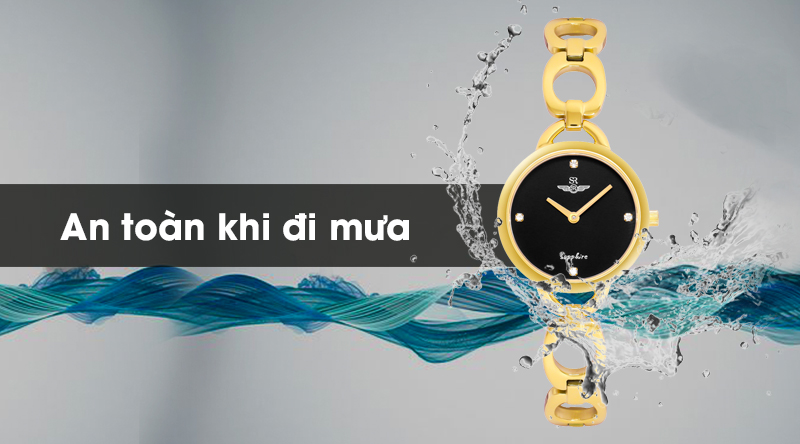 Đồng hồ nữ SR Watch SL1603.1401TE đeo được khi đi mưa, rửa tay với độ chống nước 3 ATM Đồng hồ nữ SR Watch SL1603.1401TE đeo được khi đi mưa, rửa tay với độ chống nước 3 ATM