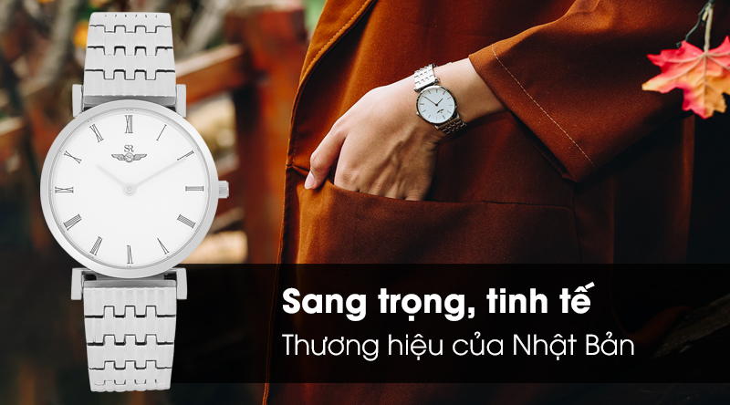 Đồng hồ nữ SR Watch SL8702.1102 có kiểu dáng sang trọng, tinh tế Đồng hồ nữ SR Watch SL8702.1102 có kiểu dáng sang trọng, tinh tế