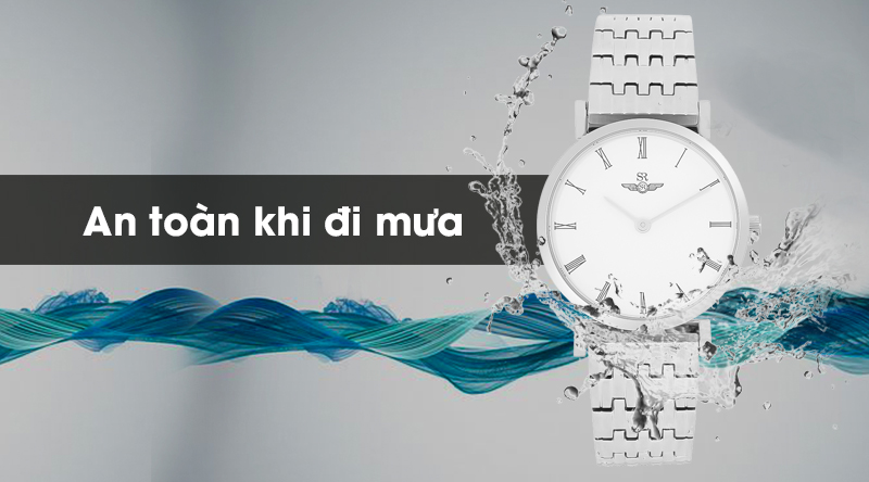 Đồng hồ nữ SR Watch SL8702.1102 có hệ số chống nước 3 ATM Đồng hồ nữ SR Watch SL8702.1102 có hệ số chống nước 3 ATM