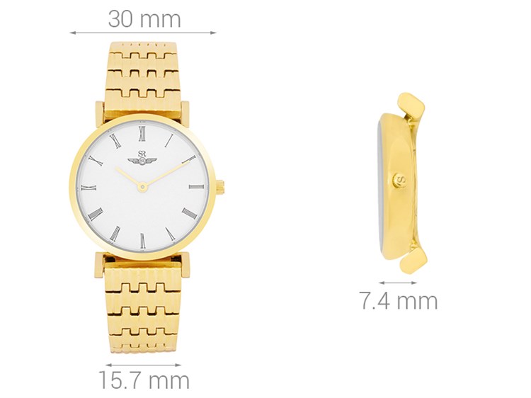 Đồng hồ SRWATCH 30 mm Nữ SL8702.1402 Màu Vàng