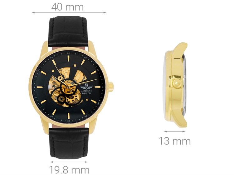 Đồng hồ Nam SR Watch SG8895.4601 - Cơ tự động Màu Đen