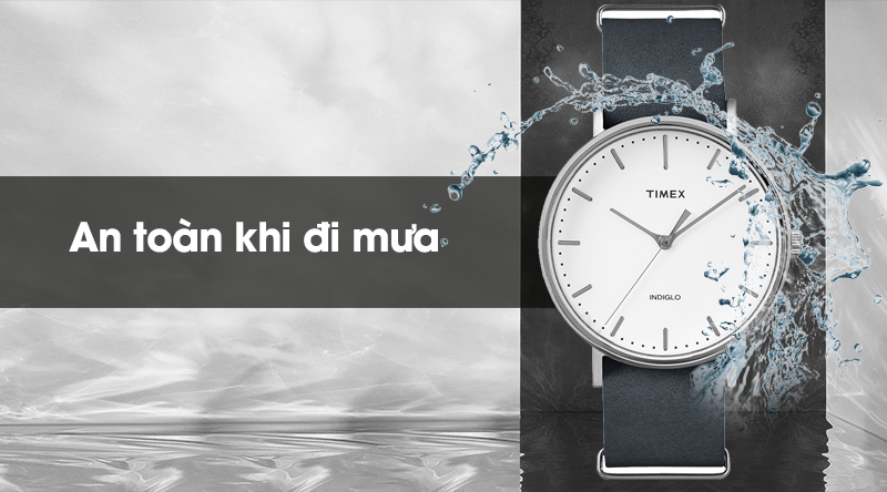 Đồng hồ Unisex Timex T2P492 đeo được khi đi mưa, rửa tay với độ chống nước 3 ATM Đồng hồ Unisex Timex T2P492 đeo được khi đi mưa, rửa tay với độ chống nước 3 ATM