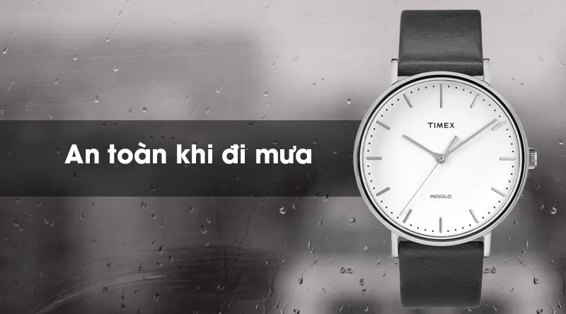Đồng hồ Unisex Timex TW2R26300 có độ chống nước 3 ATM Đồng hồ Unisex Timex TW2R26300 có độ chống nước 3 ATM