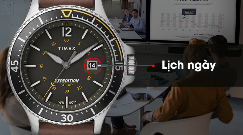Đồng hồ nam Timex TW4B15100 có mặt lịch ngày tiện lợi