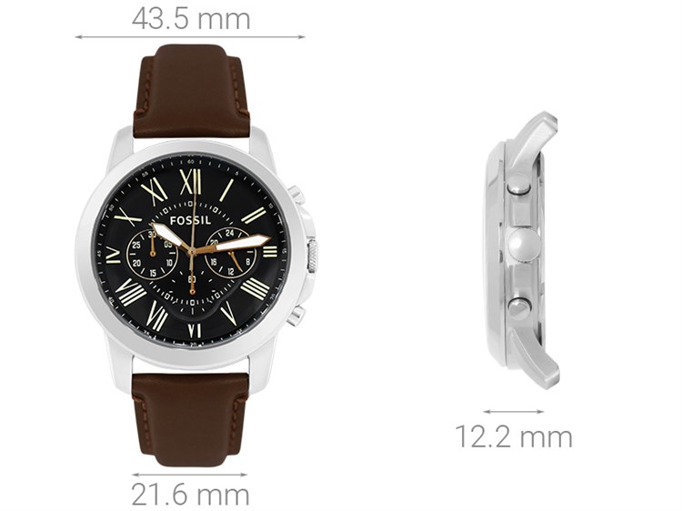 Đồng hồ FOSSIL Carlie 43.5 mm Nam FS4813IE Màu Nâu