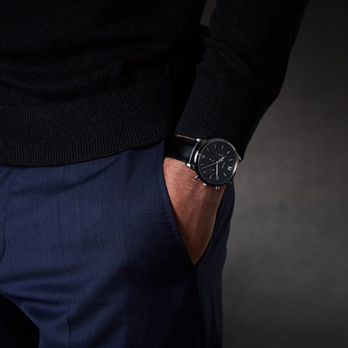 Đồng hồ FOSSIL Carlie 44 mm Nam FS5452 Màu Đen