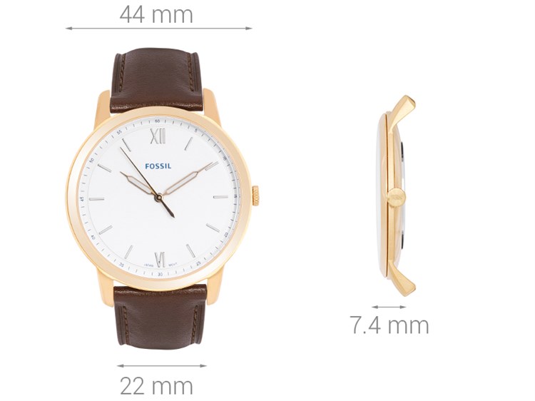 Đồng hồ FOSSIL Carlie 44 mm Nam FS5463 Màu Nâu