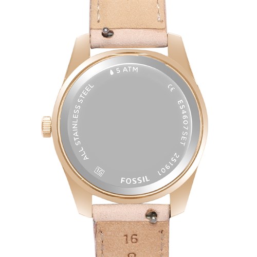 Đồng hồ FOSSIL Carlie 32.6 mm Nữ ES4607SET Màu Hồng