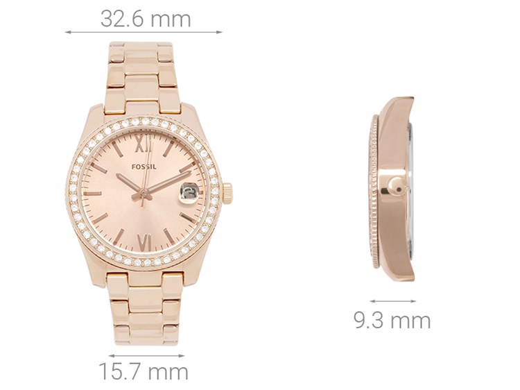 Đồng hồ FOSSIL Carlie 32.6 mm Nữ ES4318 Màu Vàng Hồng