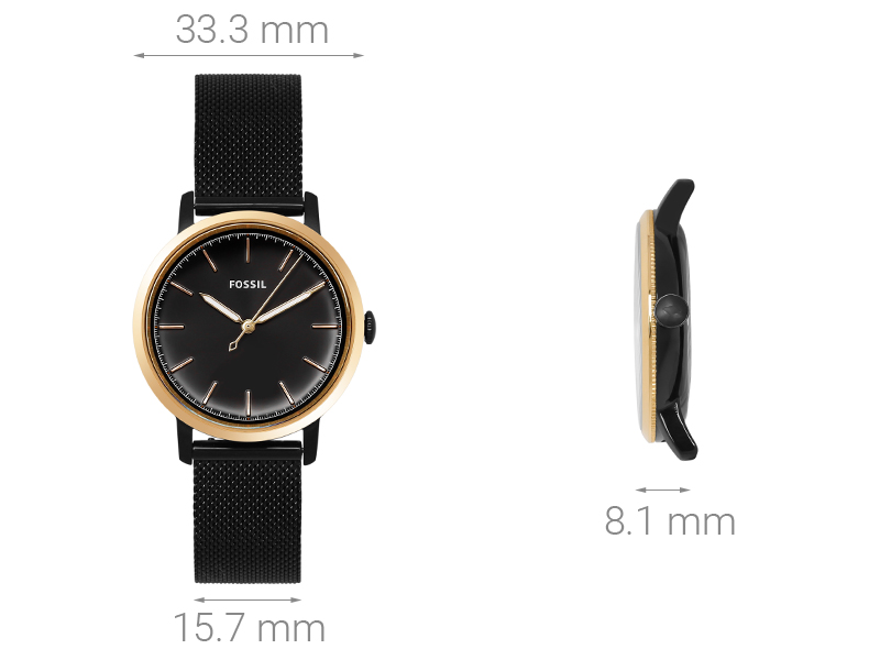 Đồng hồ FOSSIL Carlie 33.3 mm Nữ ES4467 Màu Đen