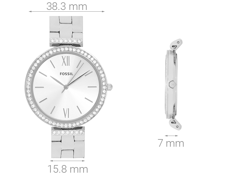 Đồng hồ FOSSIL Carlie 38.3 mm Nữ ES4539 Màu Bạc