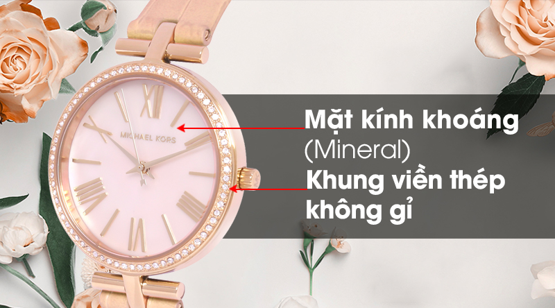Đồng hồ nữ Michael Kors MK2790 có mặt kính chịu lực tốt, khung viền bền bỉ Đồng hồ nữ Michael Kors MK2790 có mặt kính chịu lực tốt, khung viền bền bỉ