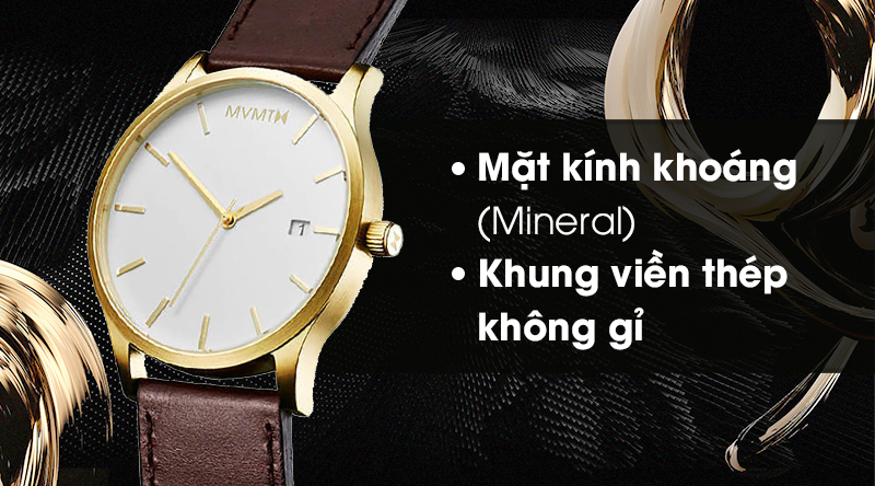 Đồng hồ Nam MVMT D-MM01-WGL có khả năng chịu va đập tốt