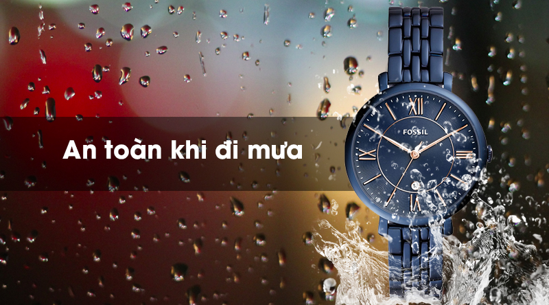 Đồng hồ nữ Fossil ES4094 có hệ số chống nước 3 ATM Đồng hồ nữ Fossil ES4094 có hệ số chống nước 3 ATM