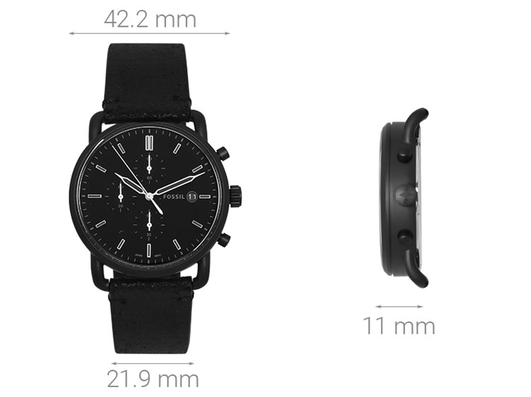 Đồng hồ Nam Fossil FS5504 Màu Đen