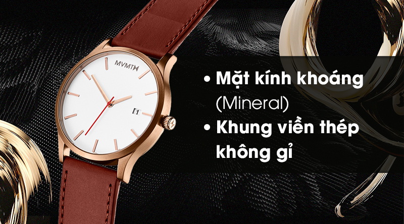 Đồng hồ Nam MVMT D-MM01-WBR trang bị lớp vỏ ngoài bền chắc